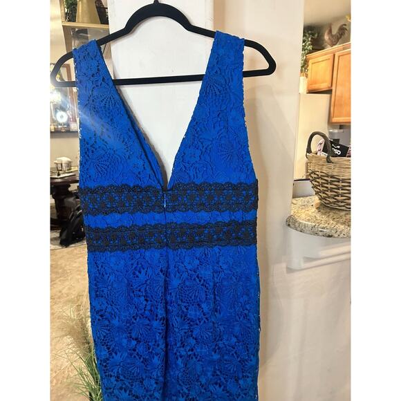 Diane Von Furstenberg Viera Blue Lace Dress Retail $498 10 - Picture 9 of 9